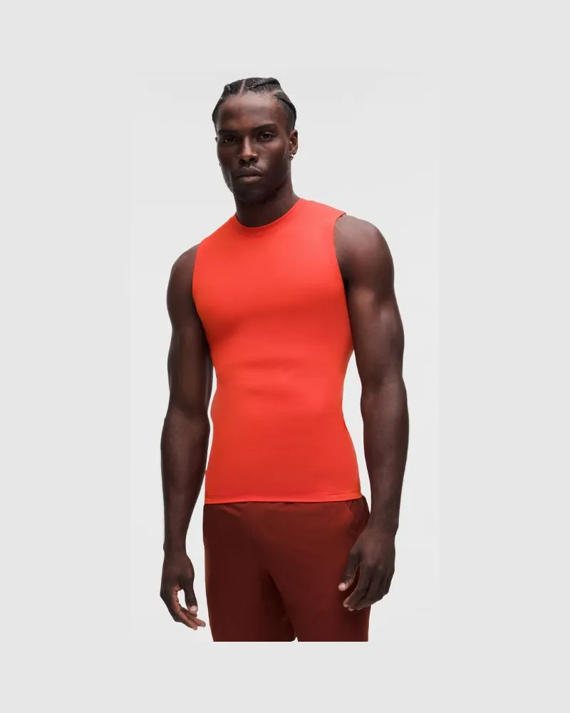 LULULEMON Repper Sleeveless Tank Top für Männer – Größe in Cherry Ember Cherry