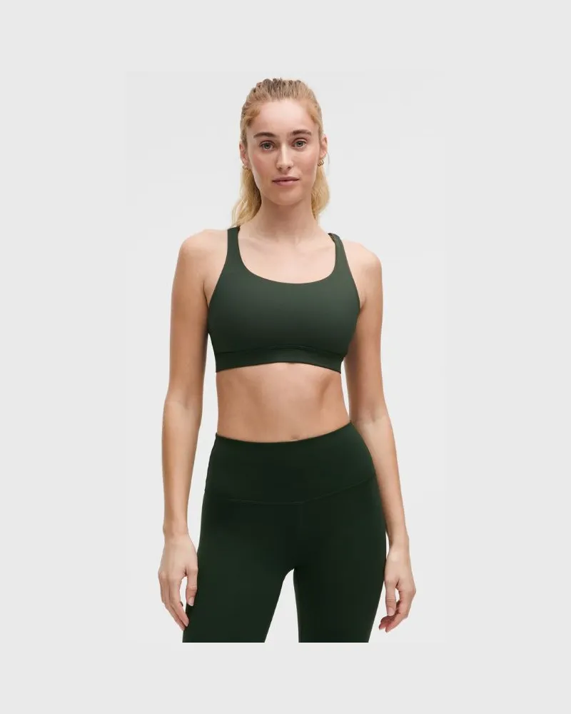 LULULEMON Energy BH Mittlerer Halt B–D-Cups für Frauen – Größe in Rainforest Green Rainforest