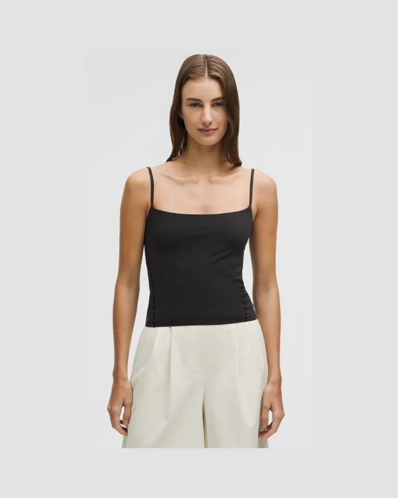LULULEMON Wundermost Tanktop aus ultrasoftem Nulu mit verstellbaren Spaghettiträgern für Frauen – Größe in Black Black