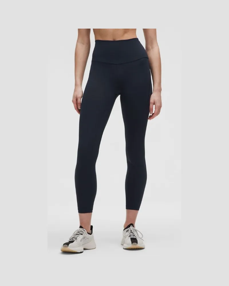 LULULEMON Wunder Train Leggings mit hohem Bund und Taschen für Frauen – 63,5 cm – Größe in True Navy True