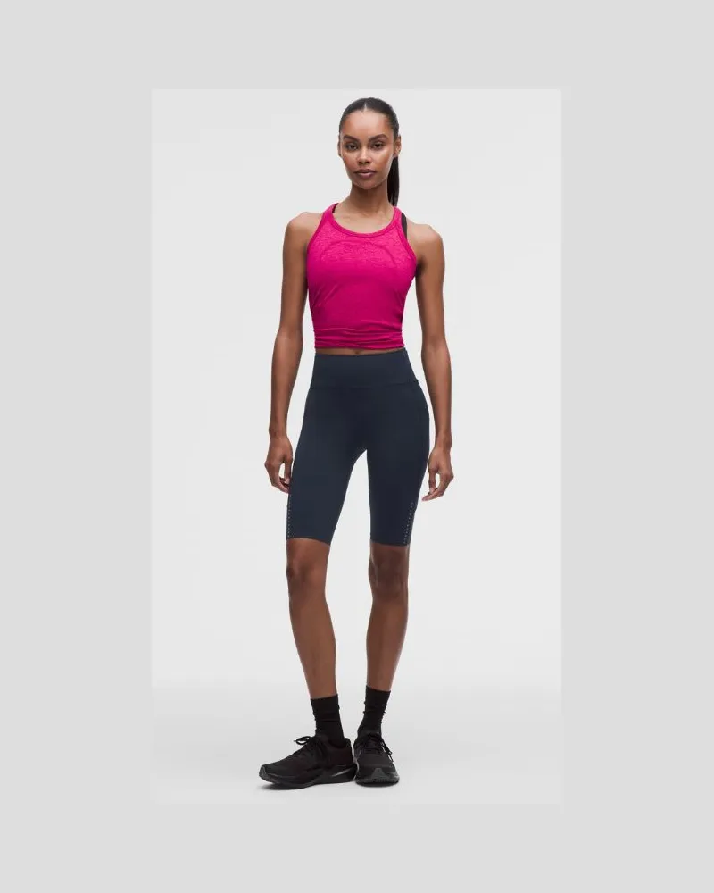 LULULEMON Fast and Free-Shorts mit hohem Bund und 6 Taschen, es Design für Frauen – 28 cm – Größe in True Navy True