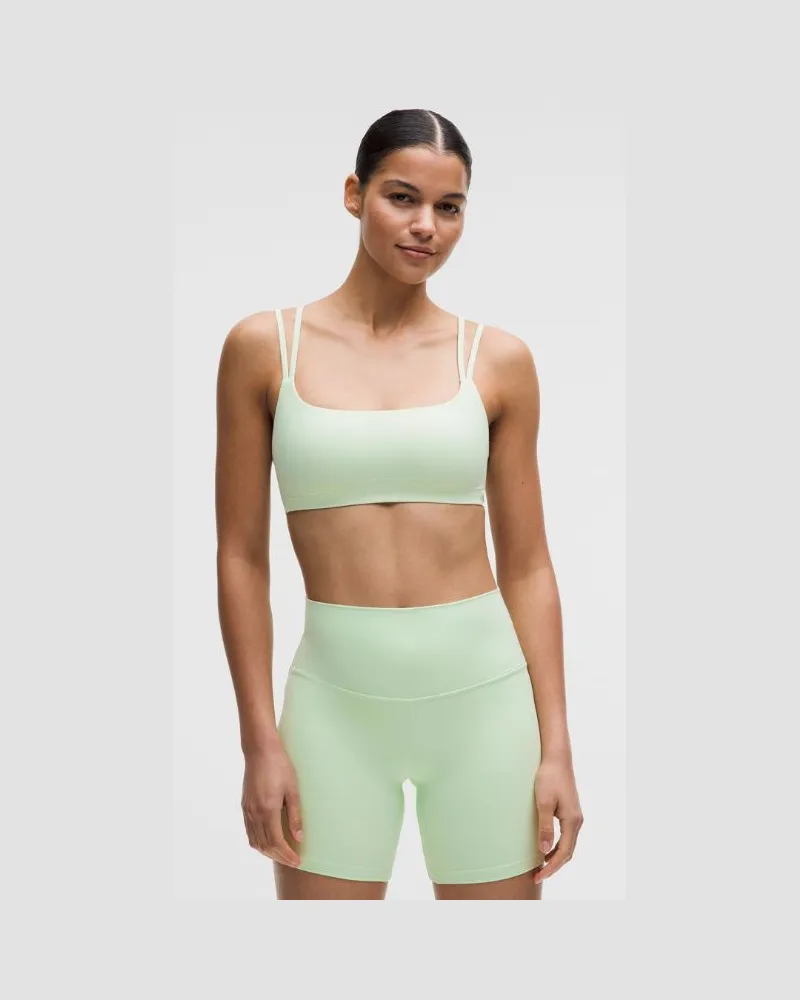 LULULEMON Like a Cloud BH mit Doppelträger Leichter Halt für B/C Cups für Frauen – Größe in Matcha Magic Matcha