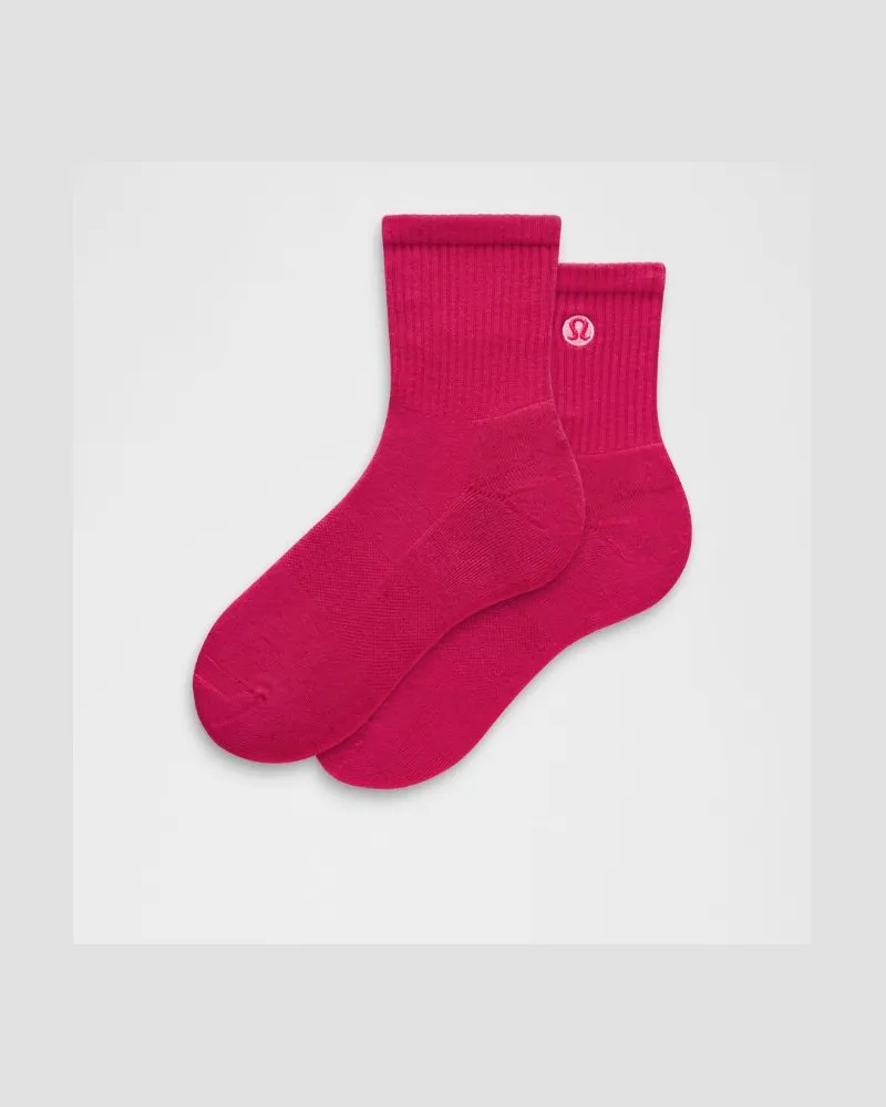 LULULEMON Daily Essential Knöchelhohe Socken Unisex – Neon – Größe Calypso