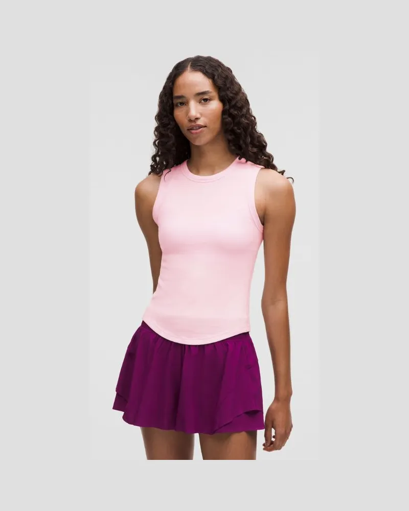 LULULEMON Hold Tight Tanktop mit Rundhalsausschnitt für Frauen – Größe in Pink Organza Pink