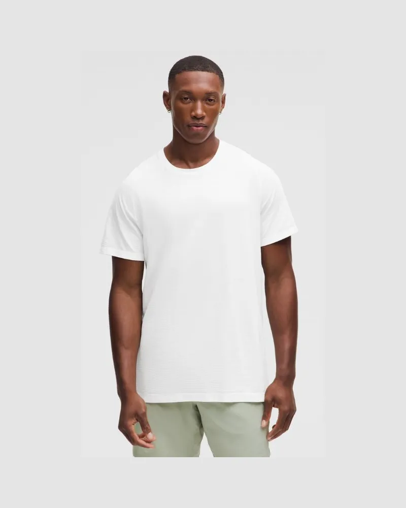 LULULEMON Metal Vent Tech T-Shirt für Männer – Größe in White White