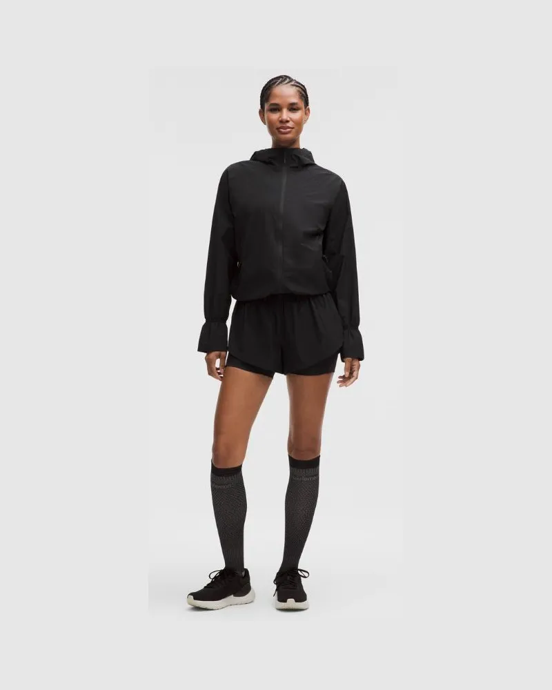 LULULEMON Durchscheinende 2-in-1-Shorts mit hohem Bund für Frauen – 10 cm – Größe in Nightmoth Nightmoth