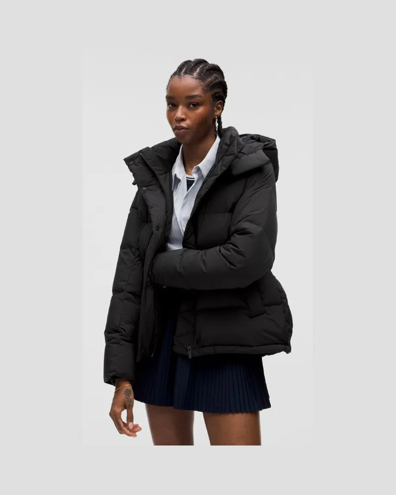 LULULEMON Puffer-Jacke mit Füllkraft 600 für Frauen – Größe in Black Black