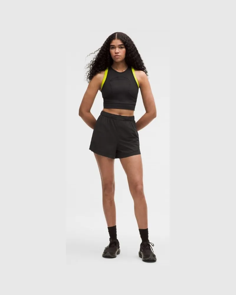 LULULEMON Leichte Sport-Shorts mit hohem Bund SLNSH Kollektion für Frauen – 8 cm – Größe in Black Black
