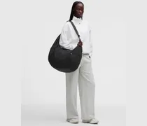 Lässige Slouchy-Schultertasche XL 24 L – Größe in Schwarz