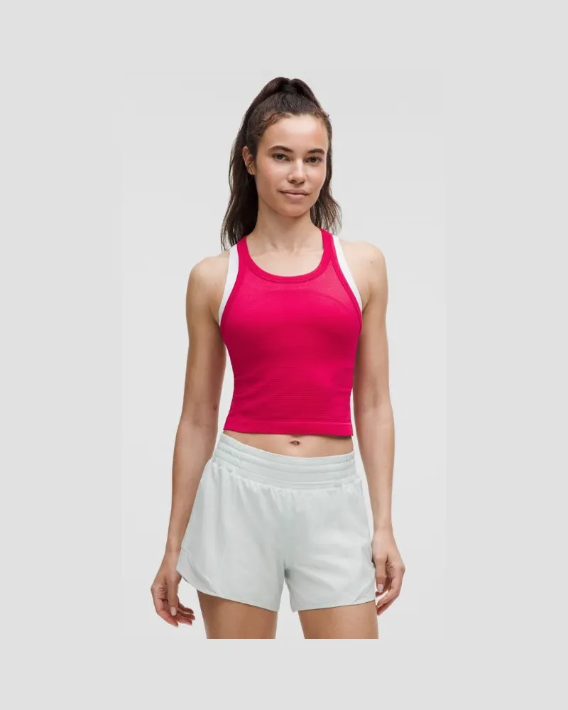 LULULEMON Swiftly Tech Crop-Tanktop mit Racerback 0 für Frauen – Größe in Pink Dragonfruit Pink
