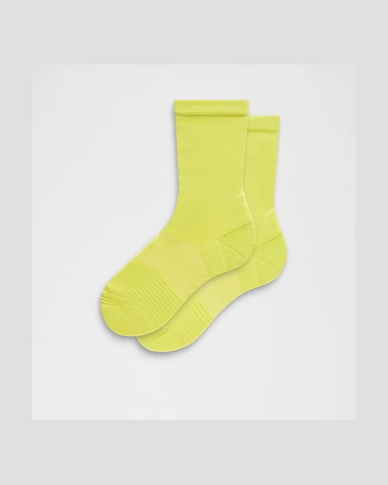LULULEMON Unisex Power Stride Crew-Socken – Größe in Laser Lime Laser