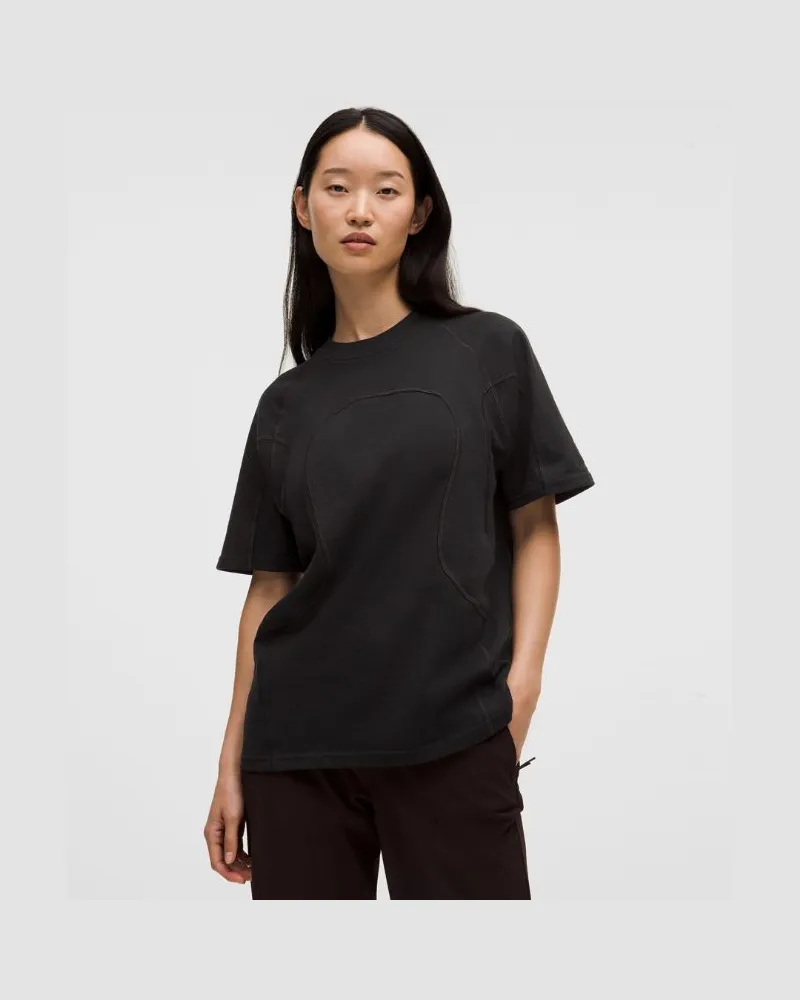 LULULEMON Oversized-T-Shirt aus Bio- SLNSH Kollektion für Frauen – Größe in Black Black