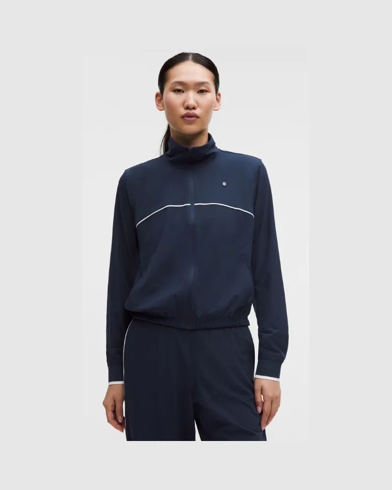 LULULEMON Court Rival Tennis-Trainingsjacke für Frauen – Größe in Club Blue/White Club