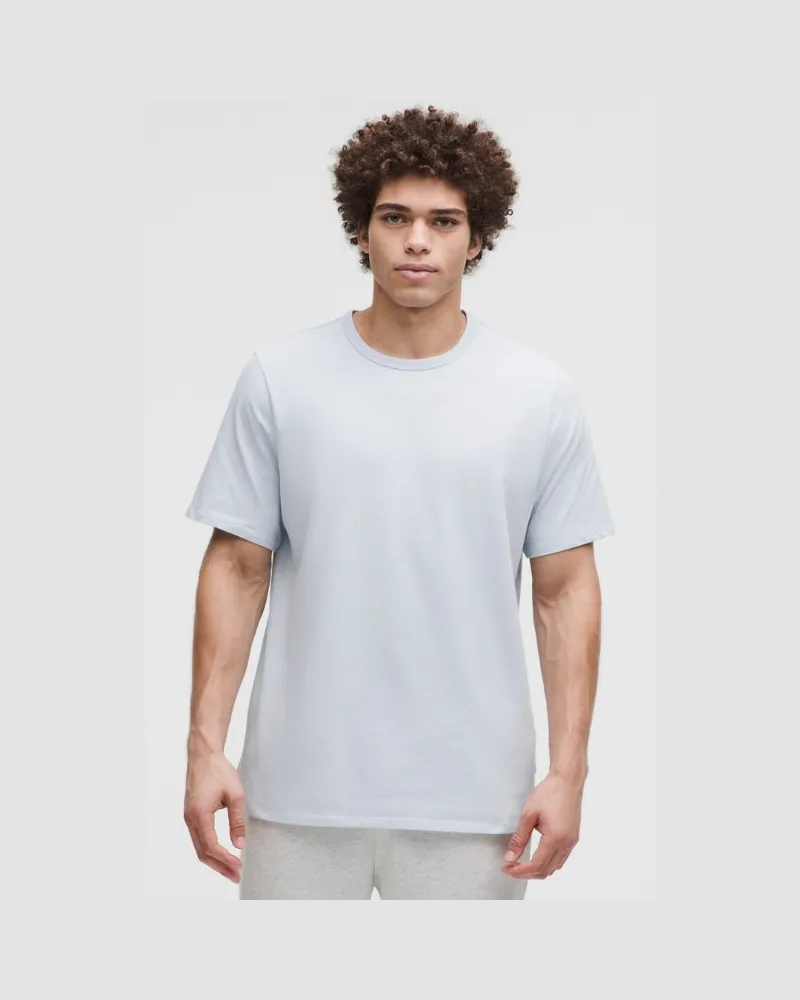LULULEMON T-Shirt aus Bio- im Classic Fit für Männer – Größe in Starch Blue Starch