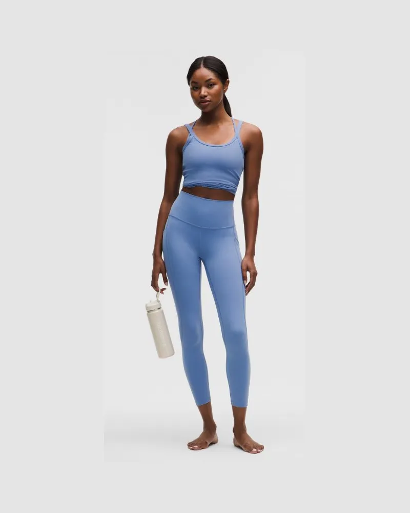 LULULEMON Align Hose mit hohem Bund und Taschen für Frauen – 64 cm – Größe in Prep Blue Prep