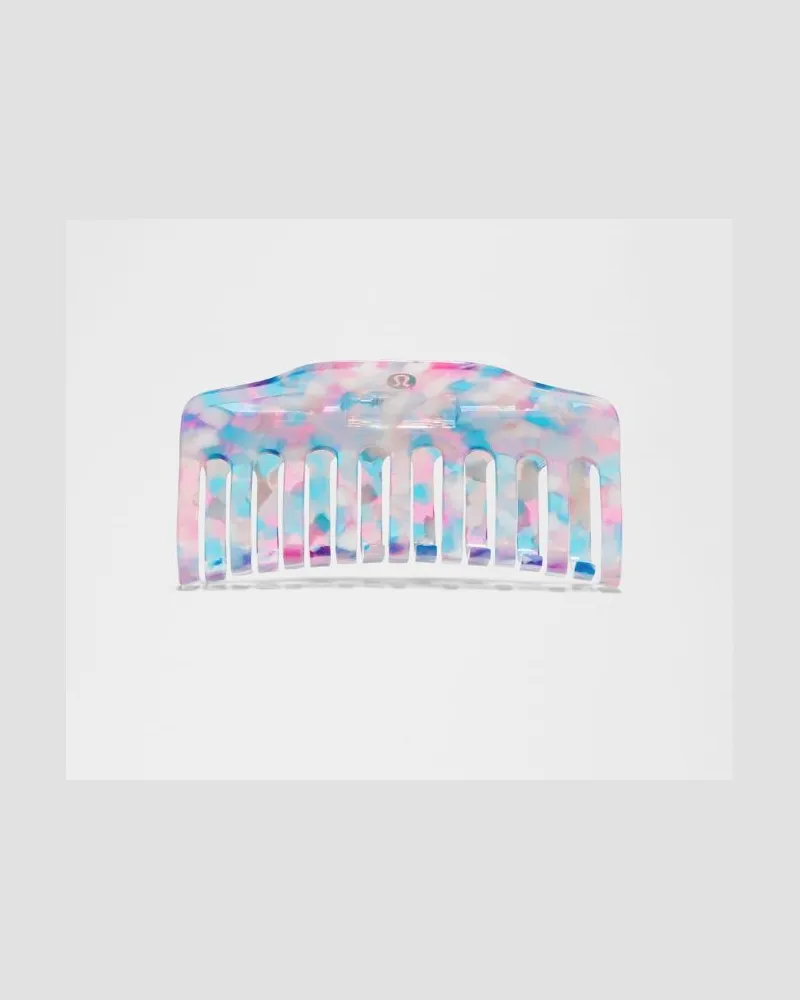 LULULEMON Jumbo Haarspange in Gusto Blue/Racer Pink Gusto