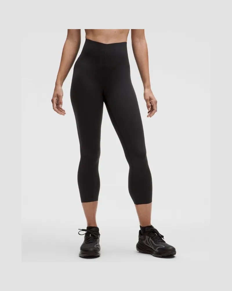 LULULEMON Glow Up Crop Leggings mit superhohem Bund für Frauen – 58 cm – Größe in Black Black