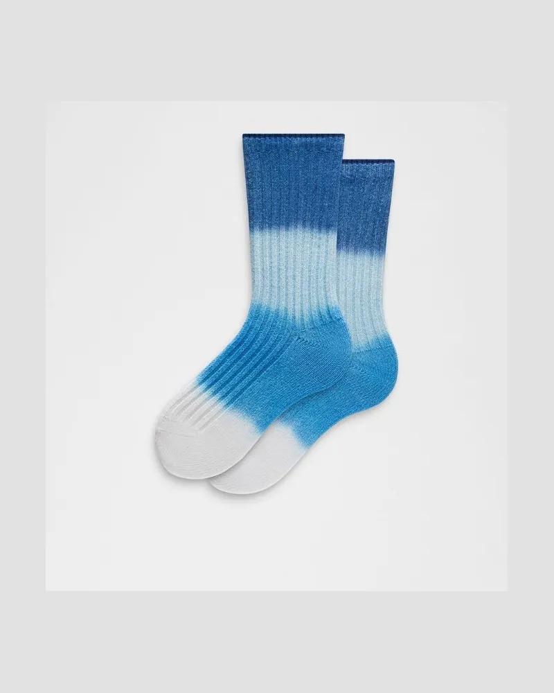LULULEMON Unisex Ragg-Socken in Crew-Länge – Größe in Clubhouse Blue/Ocean Wave/Foam Cloud Clubhouse