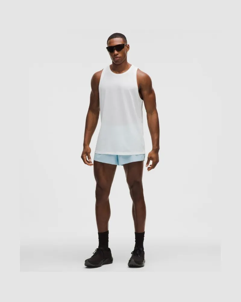 LULULEMON Fast and Free Shorts mit Saumschlitz für Männer – 8 cm – Größe in Foam Cloud Foam