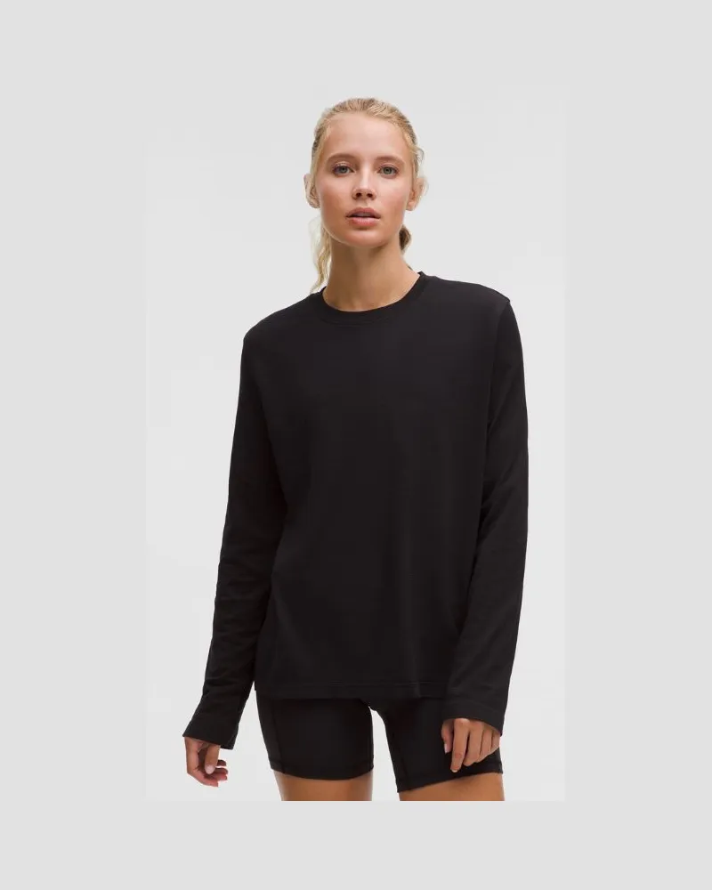 LULULEMON Swiftly Relaxed Langarmshirt e Passform für Frauen – Größe in Black Black