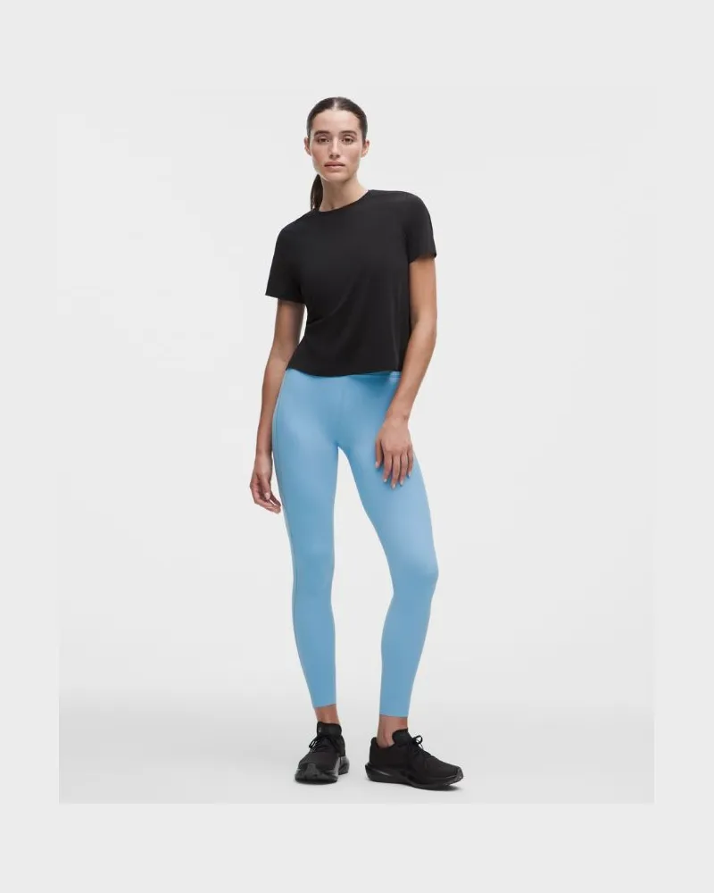 LULULEMON Fast and Free Leggings mit hohem Bund und 6 Taschen es Design für Frauen – 71 cm – Größe in Dreamy Blue Dreamy