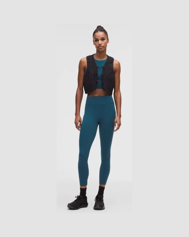LULULEMON Fast and Free-Leggings mit hohem Bund und 6 Taschen es Design für Frauen – 64 cm – Größe in Remixed Marine Remixed