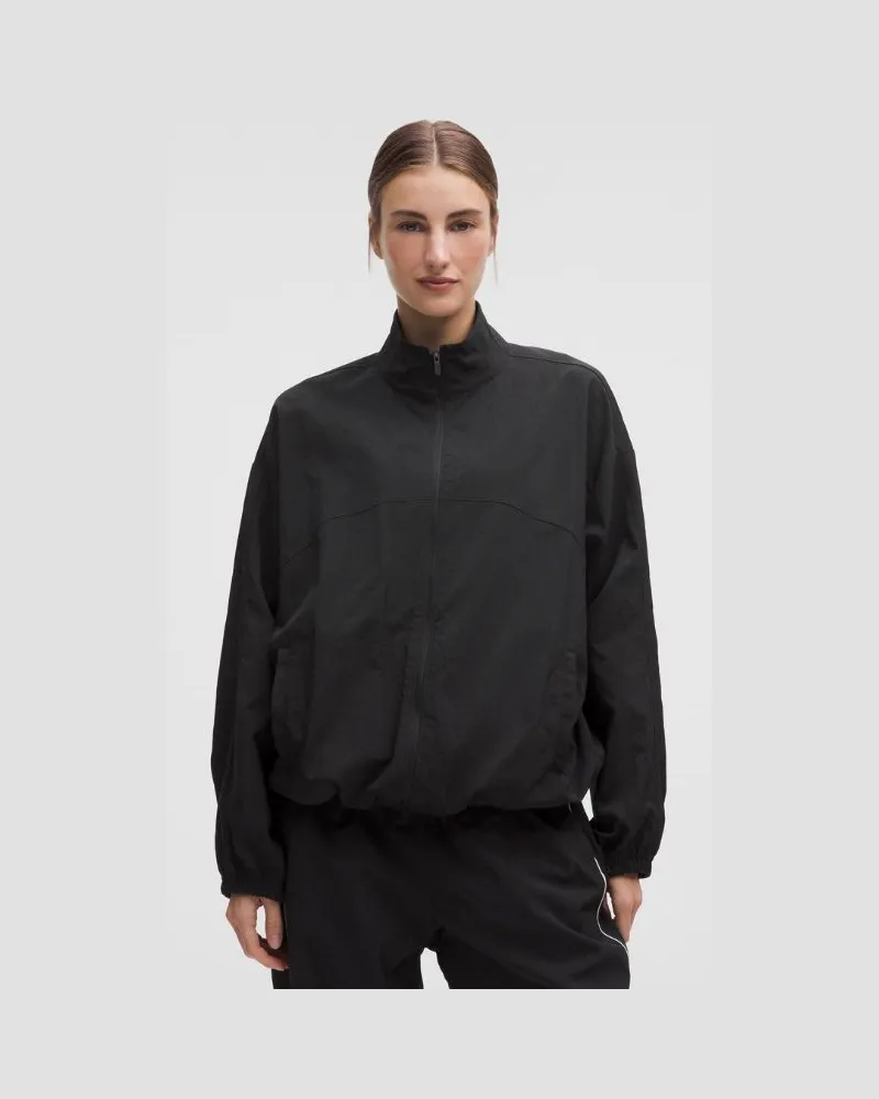 LULULEMON License to Train Gewebte Oversized-Jacke für Frauen – Größe in Black/White Black