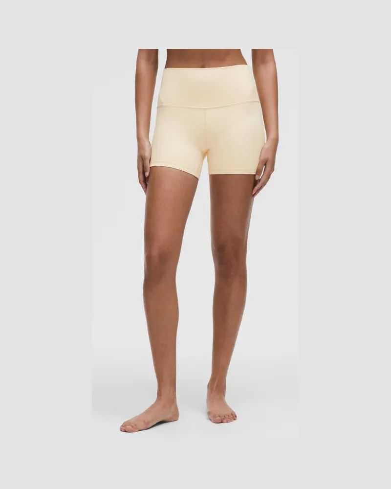 LULULEMON Align Shorts mit hohem Bund für Frauen – 10 cm – Größe in Butter Cream Butter