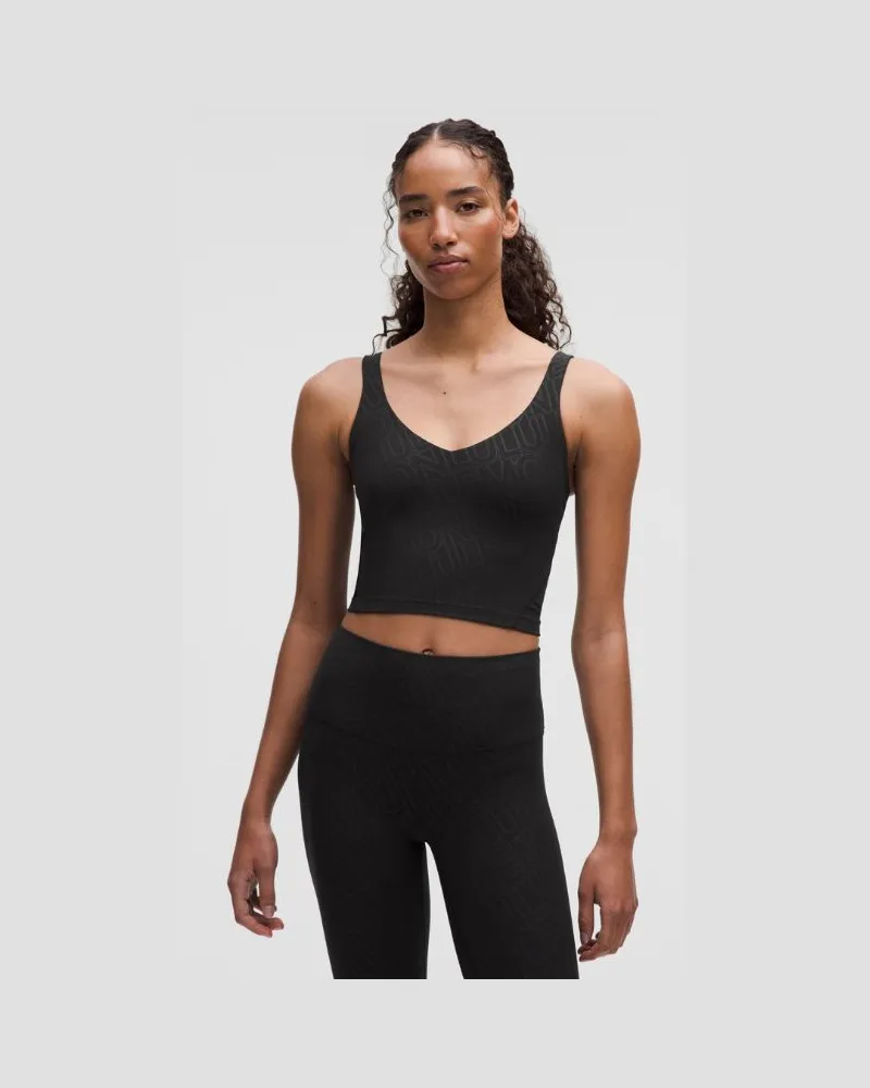 LULULEMON Align Tanktop für Frauen – Größe in Linear Wordmark Emboss Black Linear