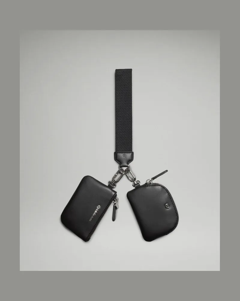 LULULEMON Armband mit zwei Beuteln Kaktus in Black/Silver Black