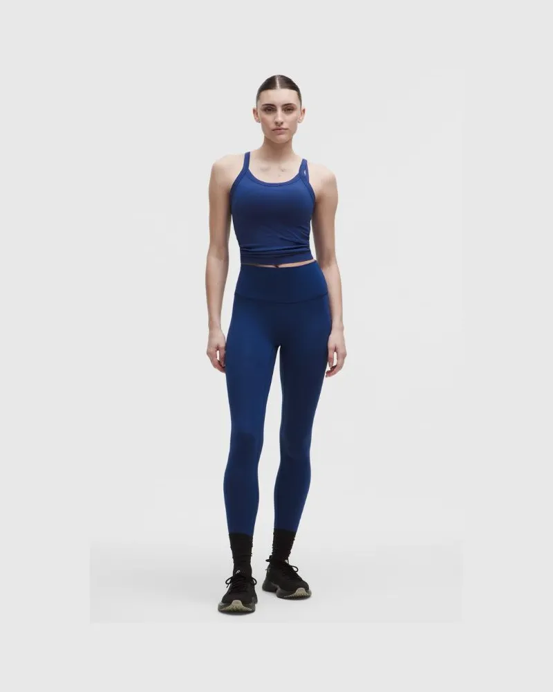 LULULEMON Wunder Train No Line Leggings mit hohem Bund für Frauen – 71 cm – Größe in Clubhouse Blue Clubhouse