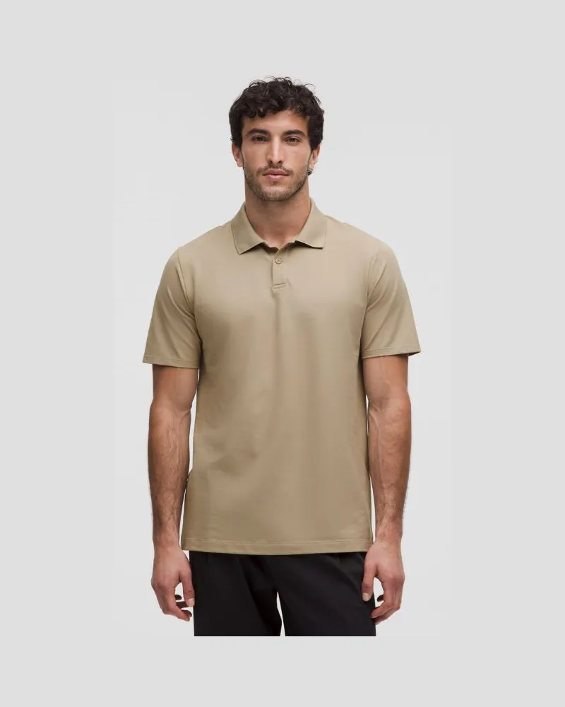 LULULEMON Kurzärmliges Piqué-Poloshirt im Classic Fit für Männer – Größe in Sheer Oak Sheer