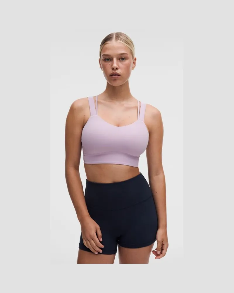 LULULEMON Like a Cloud Longline-BH Leichter Halt D/DD-Cups für Frauen – Größe in Lilac Play Lilac