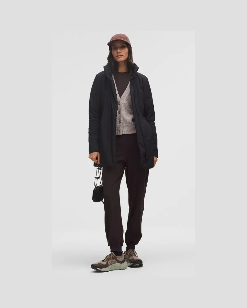 LULULEMON Sleek City Lange Jacke für Frauen – Größe in Black Black