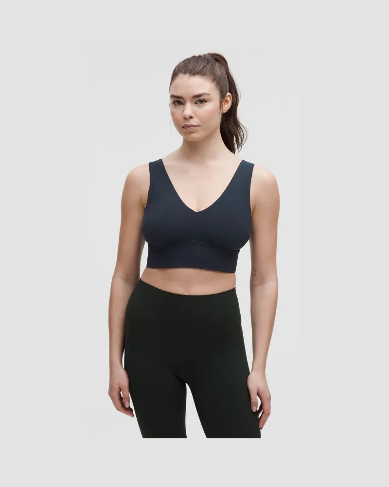 LULULEMON Align BH mit V-Ausschnitt Leichter Halt DDD/G-Cups für Frauen – Größe in True Navy True