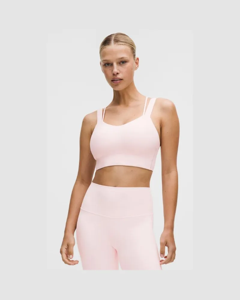 LULULEMON Like a Cloud Longline-BH Leichter Halt D/DD-Cups für Frauen – Größe in Pink Pearl Pink