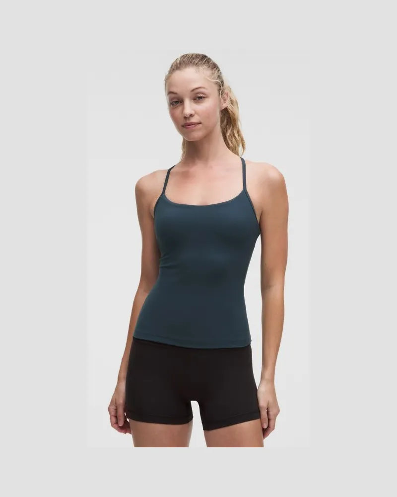 LULULEMON Flow Y-Tanktop Leichter Halt für B/C-Cups für Frauen – Größe in Smoky Velvet Smoky