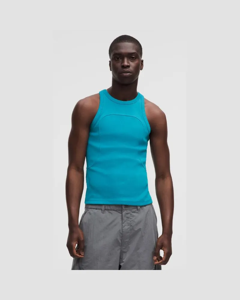 LULULEMON Tanktop im Tight Fit aus gerippter SLNSH Kollektion für Männer – Größe in Indian Ocean Indian