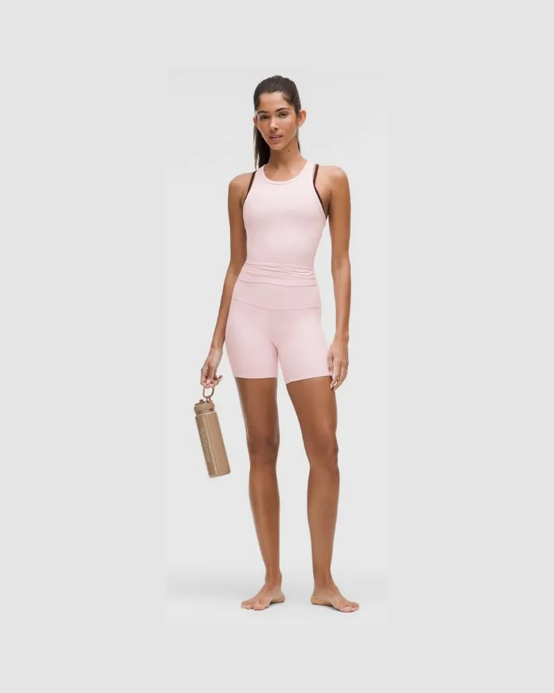 LULULEMON Align Shorts mit hohem Bund für Frauen – 15 cm – Größe in Blissful Pink Blissful