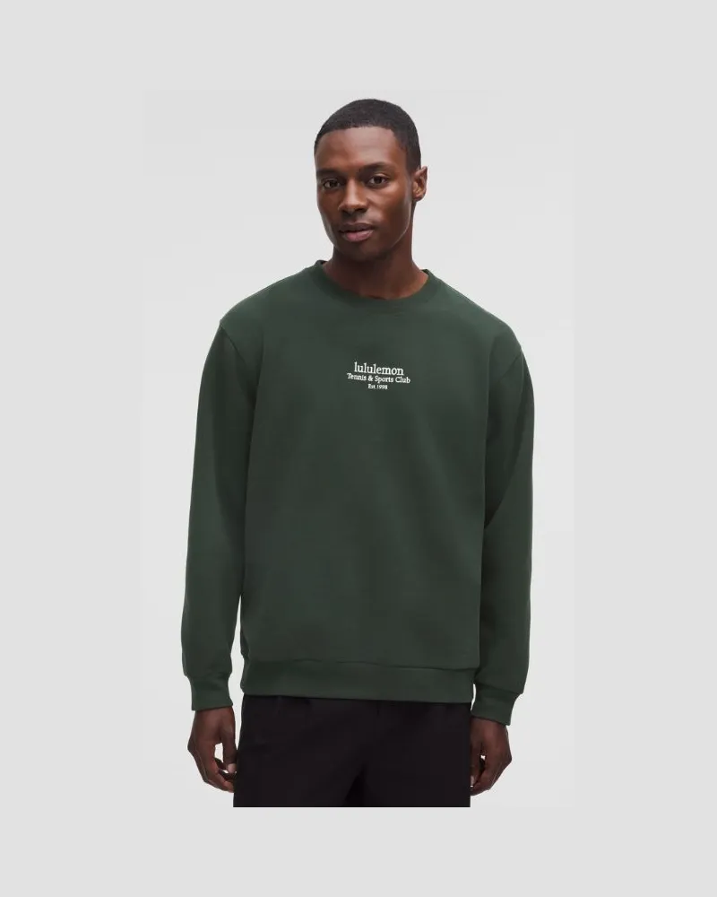 LULULEMON Steady State Pullover mit Rundhalsausschnitt Courtside für Männer – Größe in Rainforest Green Rainforest