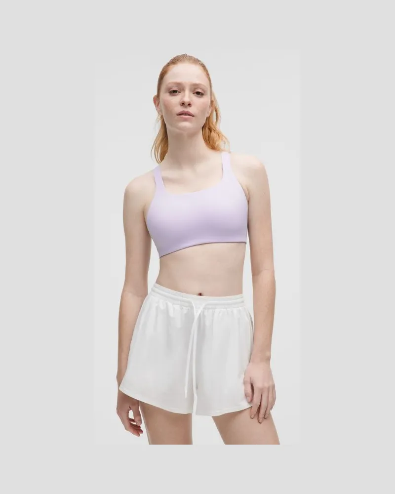 LULULEMON Trainings-BH aus Ultralu mit quadratischem Ausschnitt Mittlerer Halt B/C-Cups für Frauen – Größe in Lavender Frost Lavender