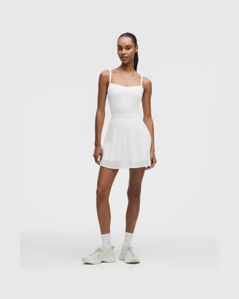 LULULEMON Ace Advantage Tenniskleid mit Cutout für Frauen – Größe in Weiß Weiß