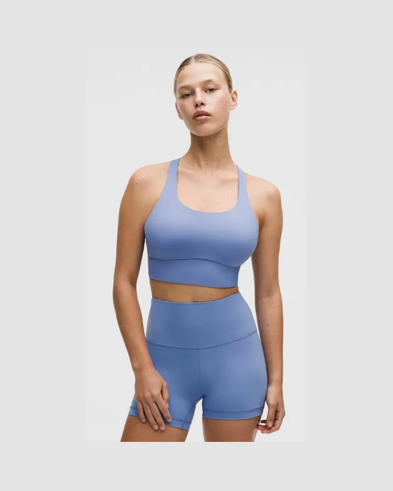 LULULEMON Energy Longline-BH mit mittlerem Halt für B–D-Cups Evolve für Frauen – Größe in Prep Blue Prep