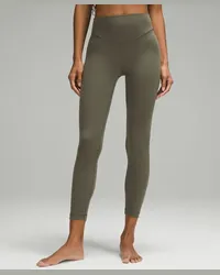 LULULEMON Wunder Under Leggings aus mit hohem Bund Army