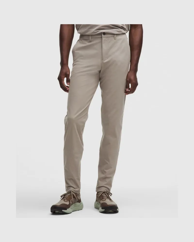 LULULEMON ABC Chinohose im Slim Fit Warpstreme für Männer – 76 cm – Khaki – Größe Warm