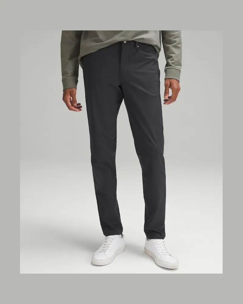 LULULEMON ABC Hose im Slim Fit mit 5 Taschen Warpstreme für Männer – 86 cm – Größe in Obsidian Obsidian