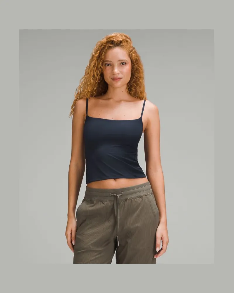 LULULEMON Wundermost Tanktop aus Nulu mit Spaghettiträgern und softem Tragegefühl für Frauen – Größe in True Navy True