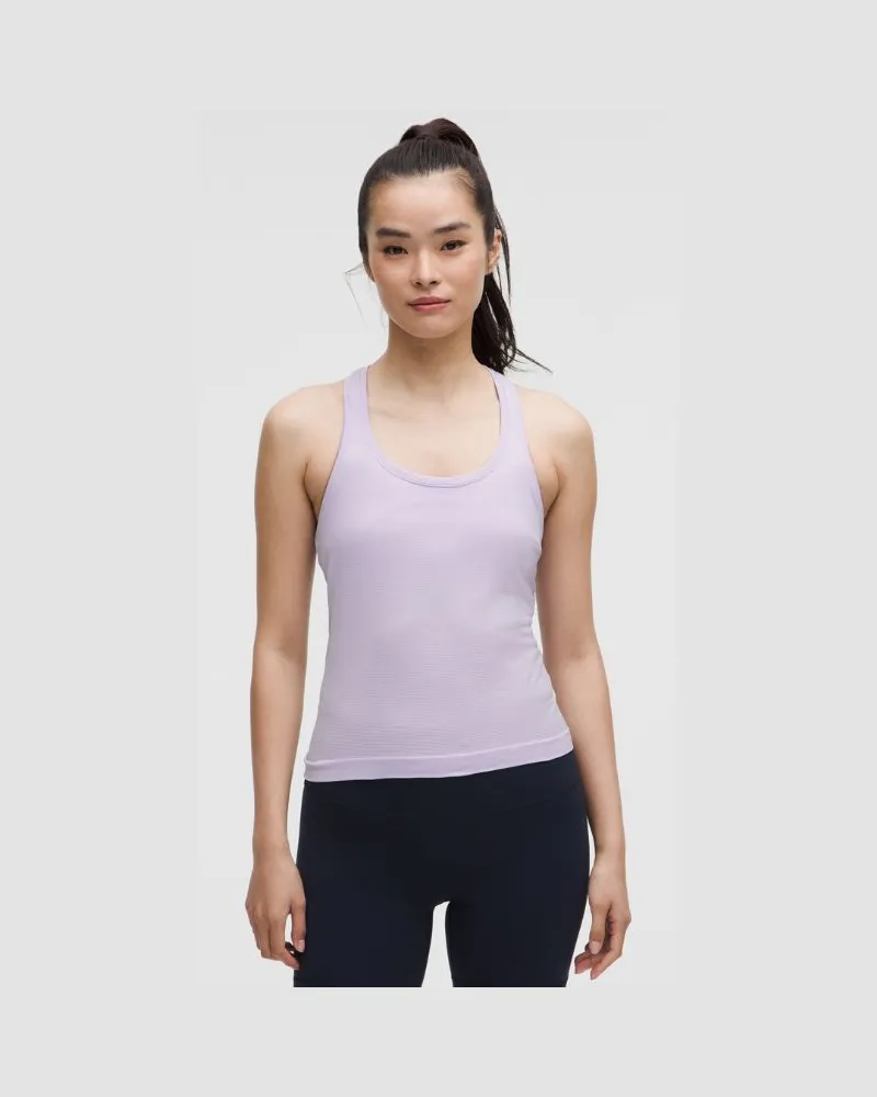 LULULEMON Swiftly Tech Tanktop mit Racerback 2.0 Taillenlänge für Frauen – Größe in Lavender Frost Lavender