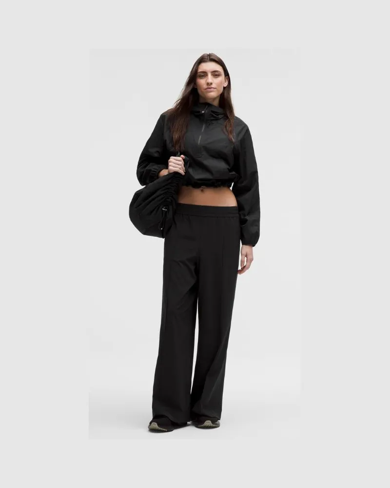 LULULEMON Breezily Hose mit mittelhohem Bund Normale Länge für Frauen – Größe in Black Black