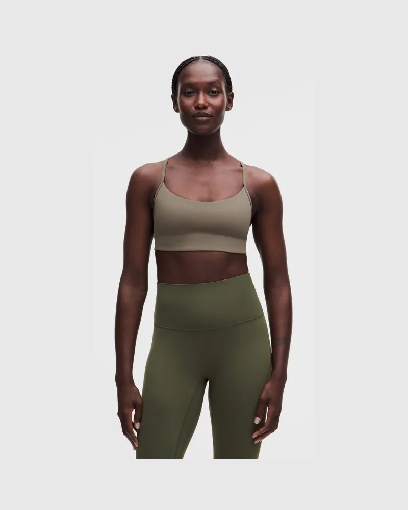 LULULEMON Flow Y-BH mit leichtem Halt für A/B-Cups es Design für Frauen – Größe in Cypress Forest Cypress